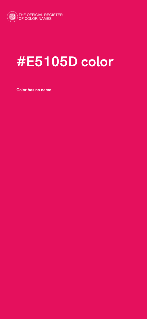 #E5105D color image