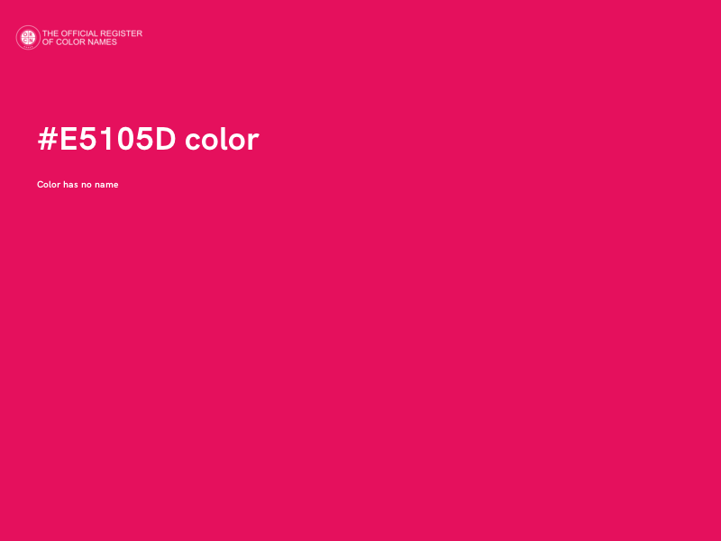 #E5105D color image