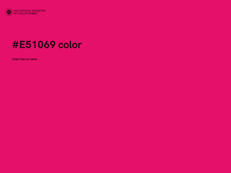 #E51069 color image