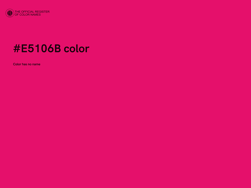 #E5106B color image