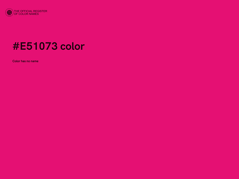 #E51073 color image