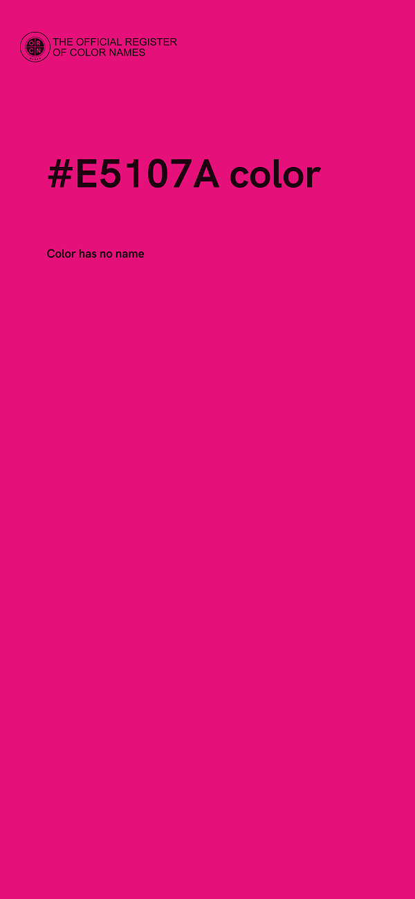 #E5107A color image