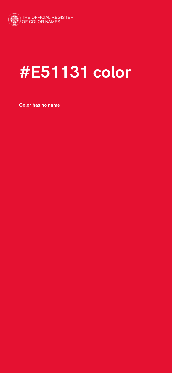 #E51131 color image
