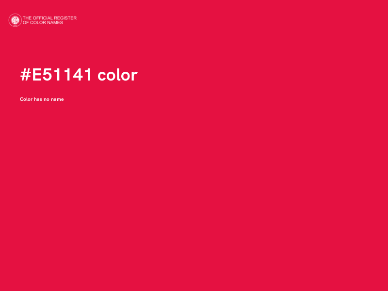 #E51141 color image
