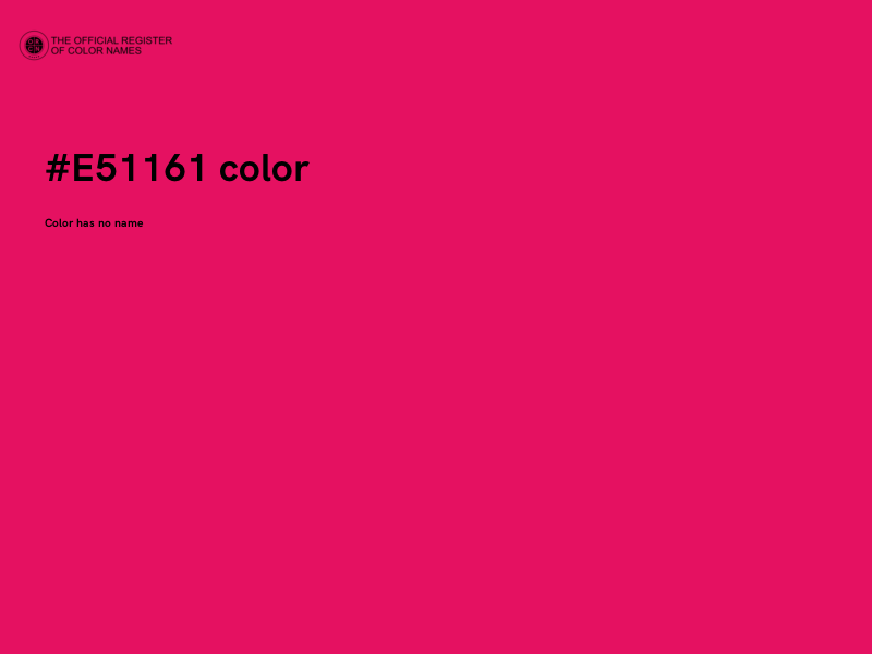 #E51161 color image