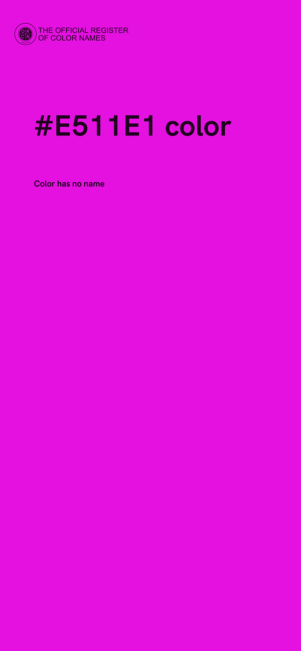 #E511E1 color image