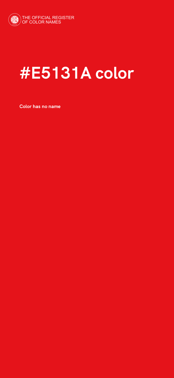 #E5131A color image