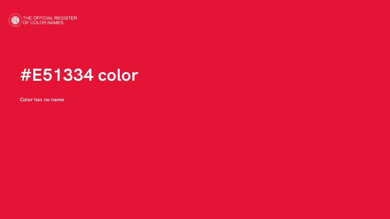 #E51334 color image