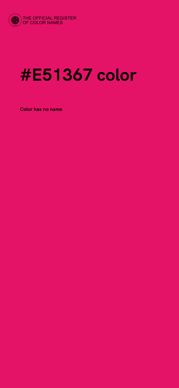 #E51367 color image