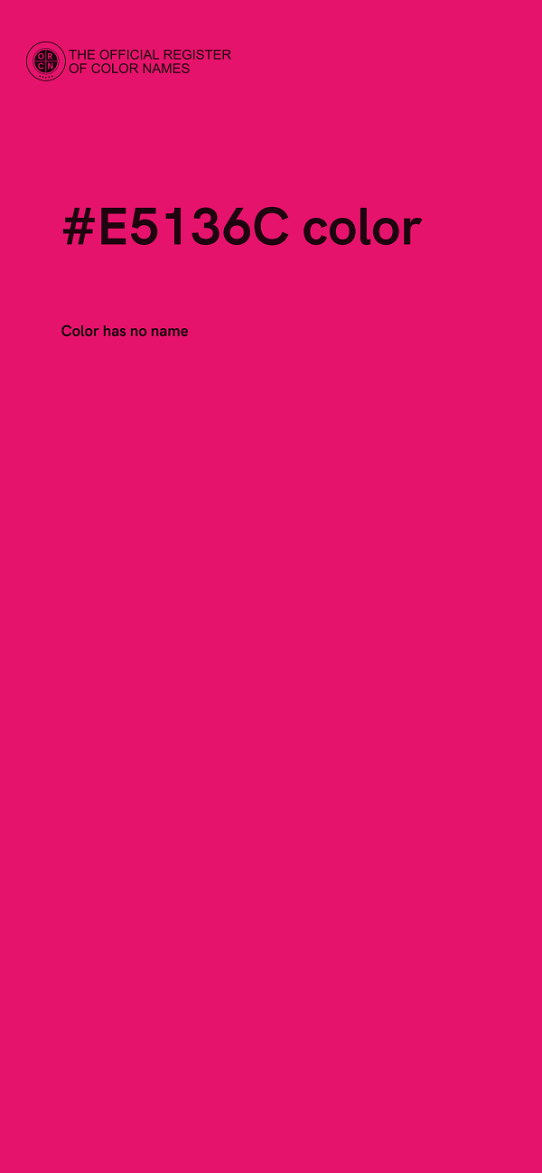 #E5136C color image