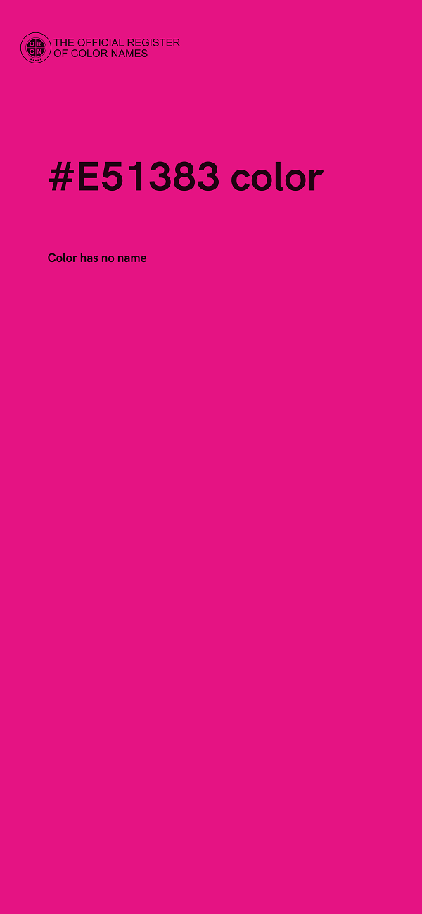 #E51383 color image