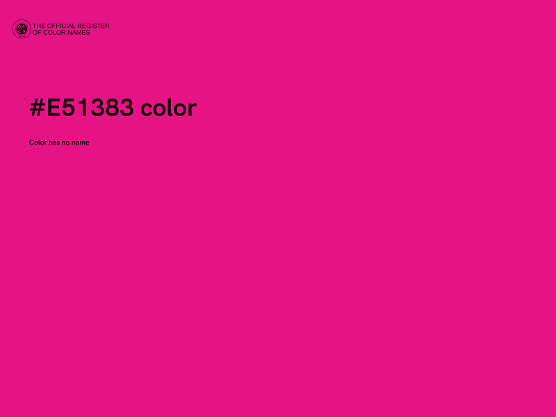 #E51383 color image
