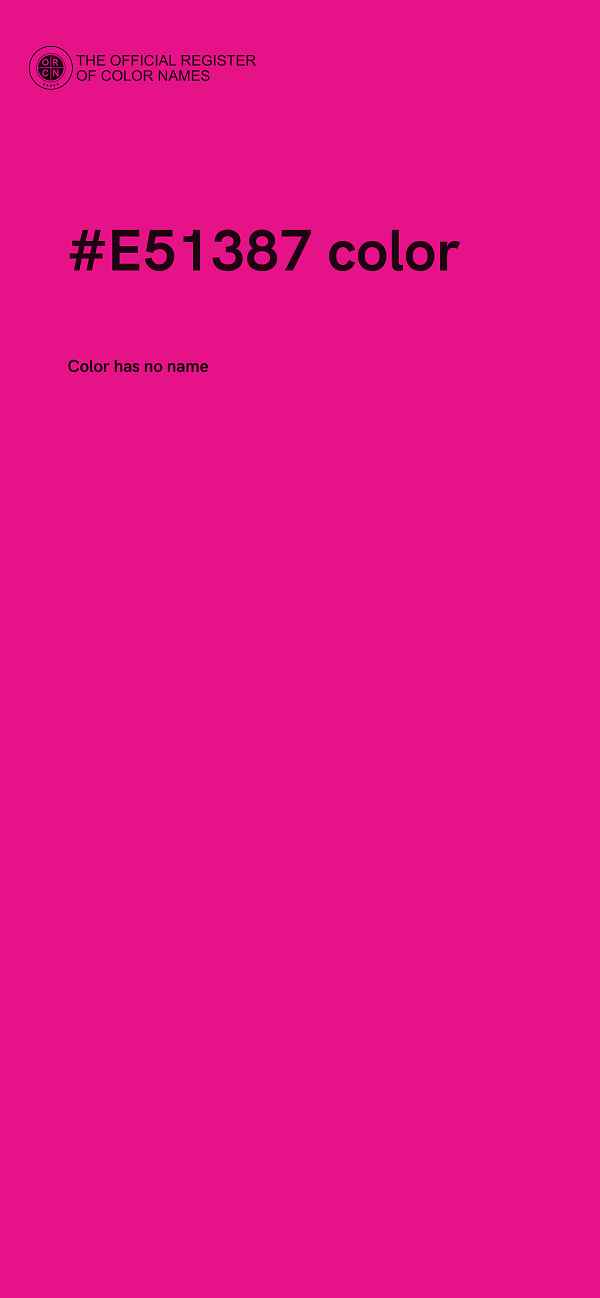 #E51387 color image