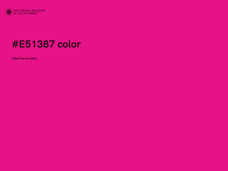 #E51387 color image