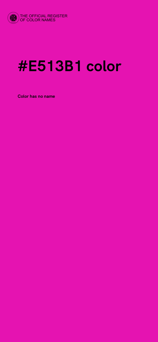 #E513B1 color image