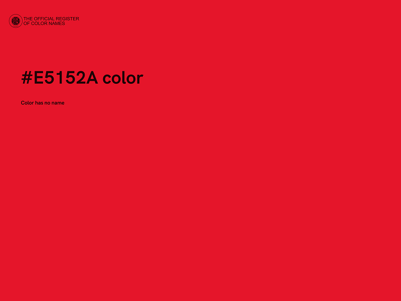 #E5152A color image