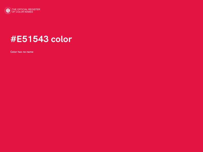 #E51543 color image