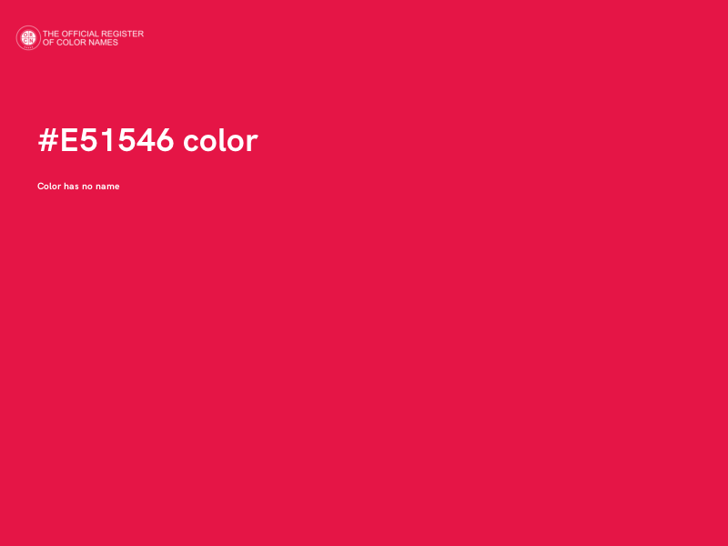 #E51546 color image