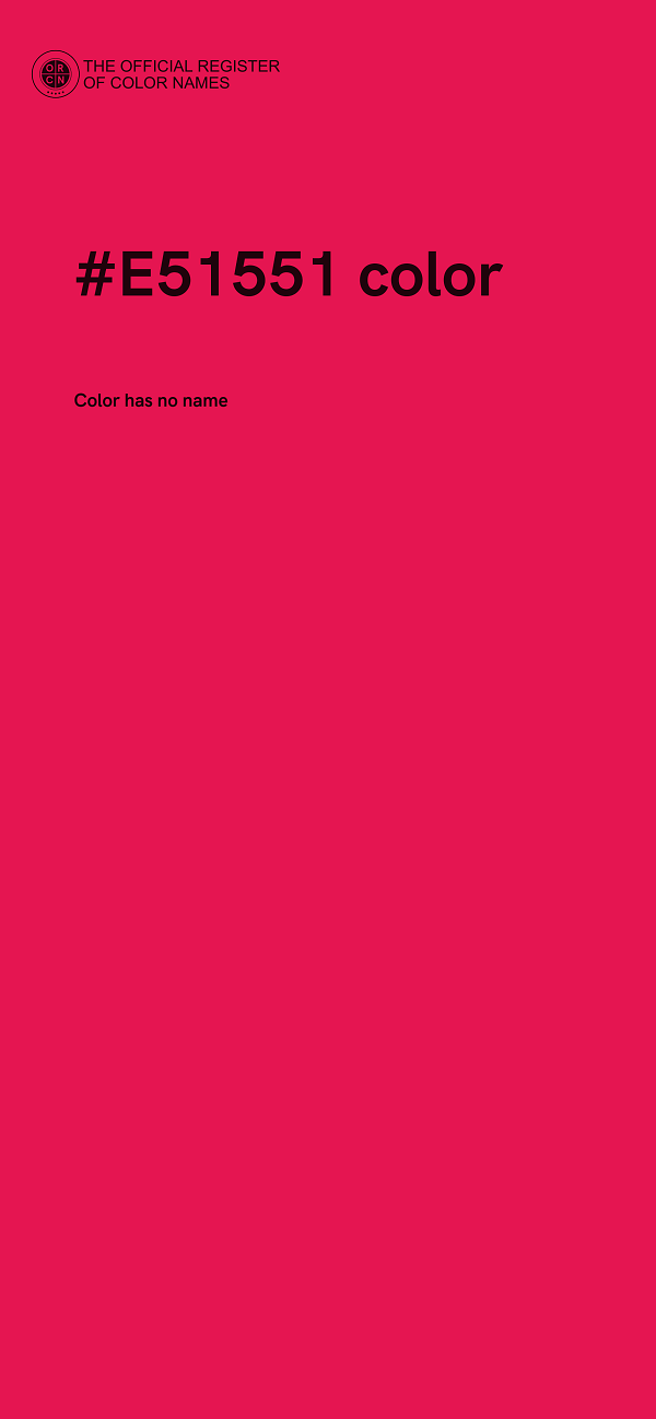 #E51551 color image