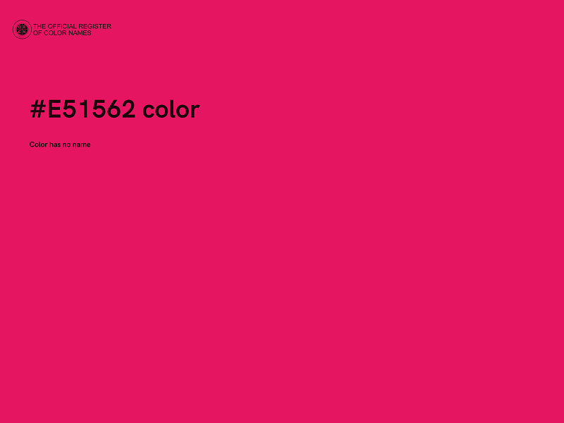 #E51562 color image