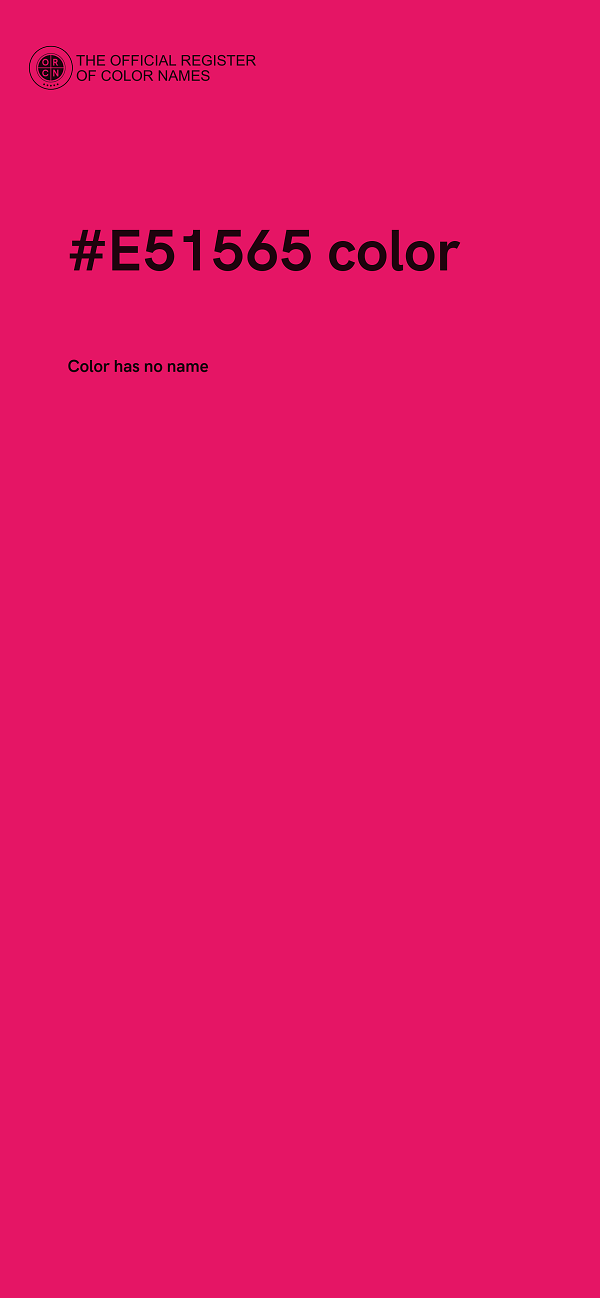 #E51565 color image