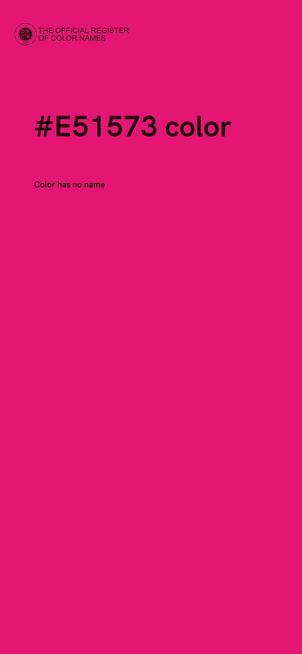 #E51573 color image