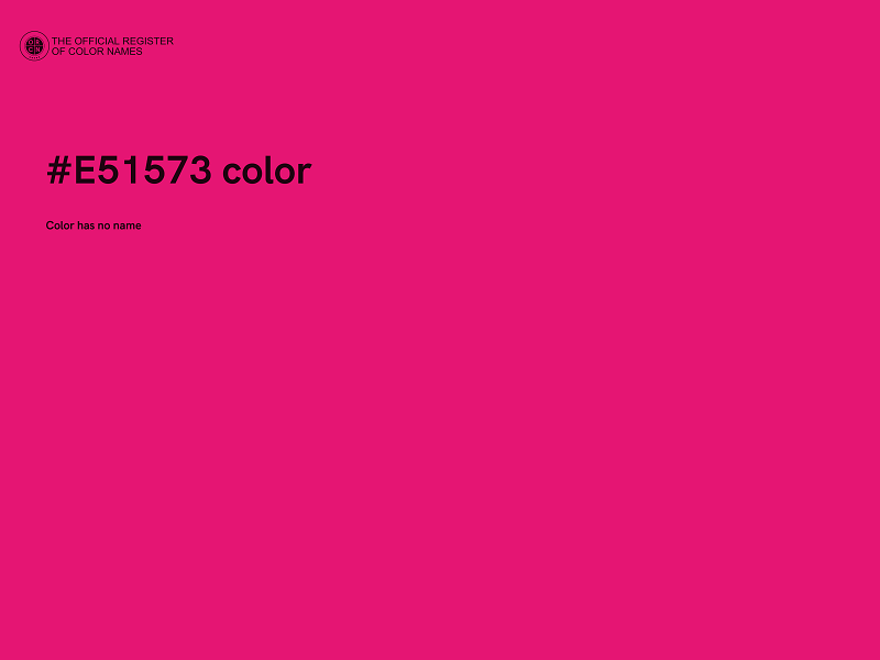 #E51573 color image