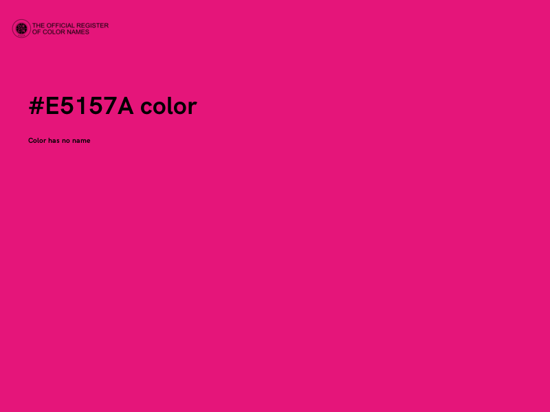 #E5157A color image
