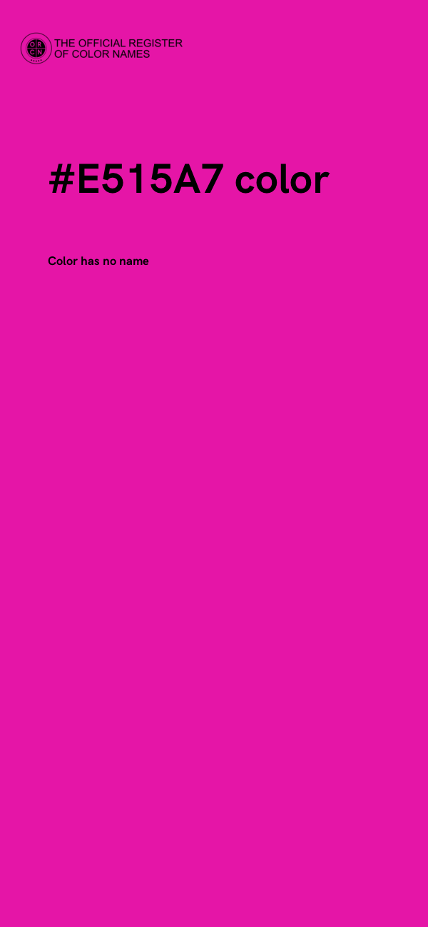 #E515A7 color image