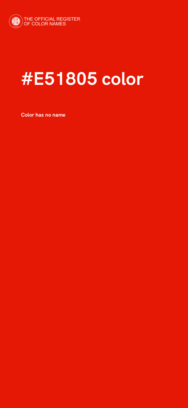 #E51805 color image