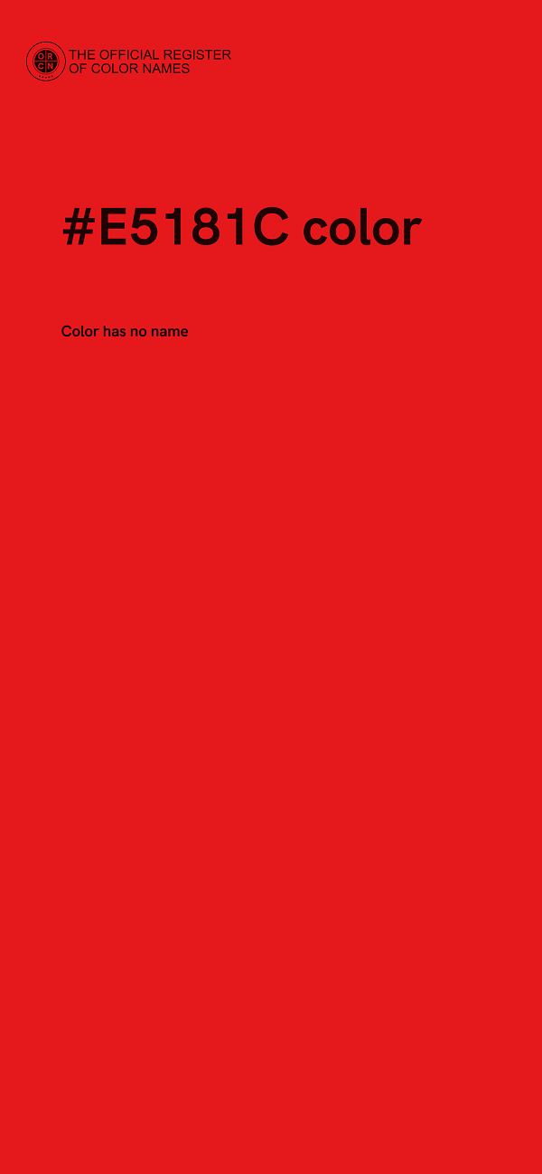 #E5181C color image