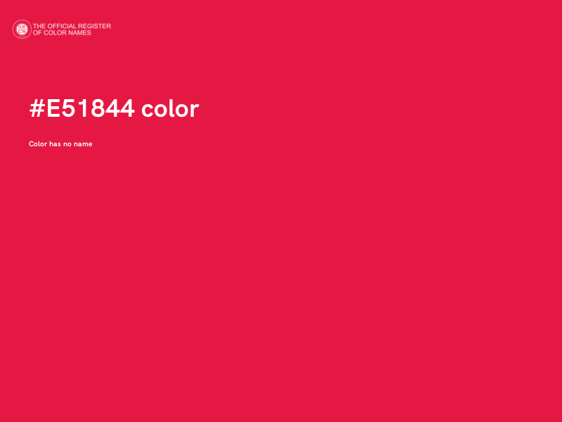 #E51844 color image