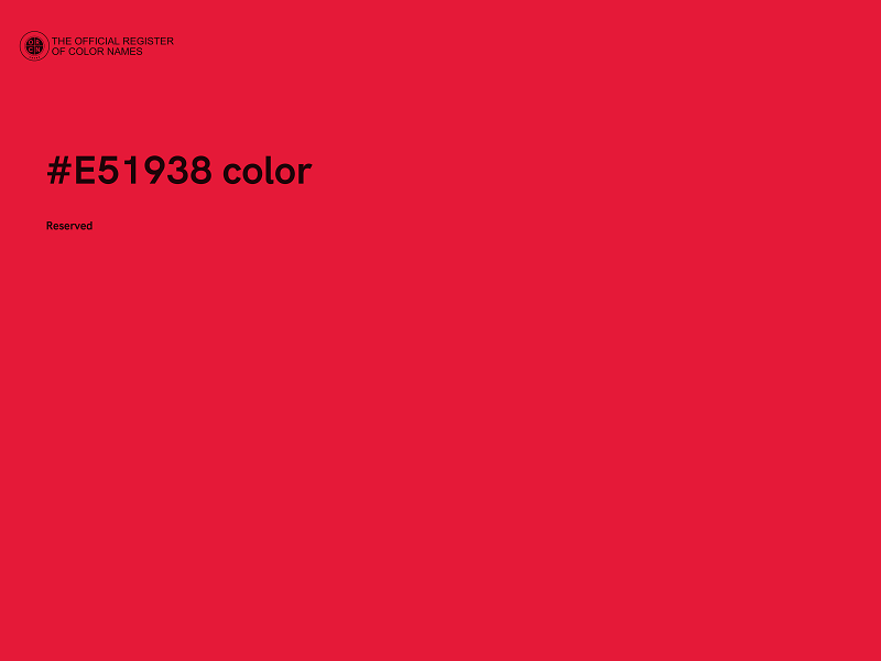 #E51938 color image