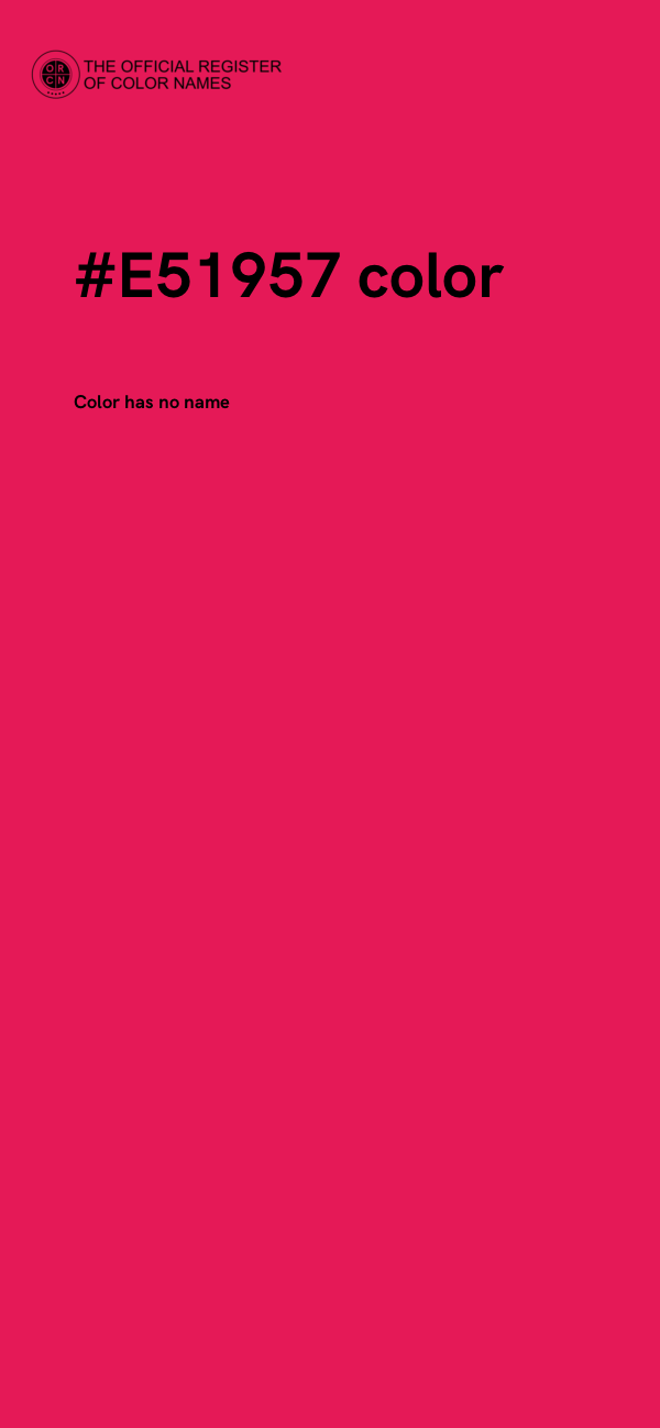 #E51957 color image
