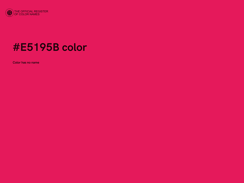 #E5195B color image