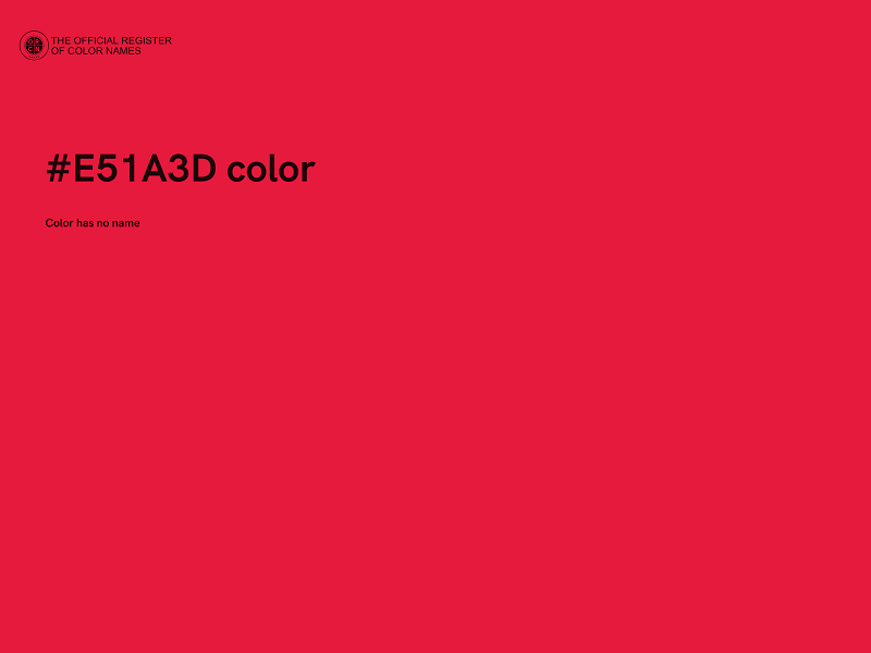 #E51A3D color image