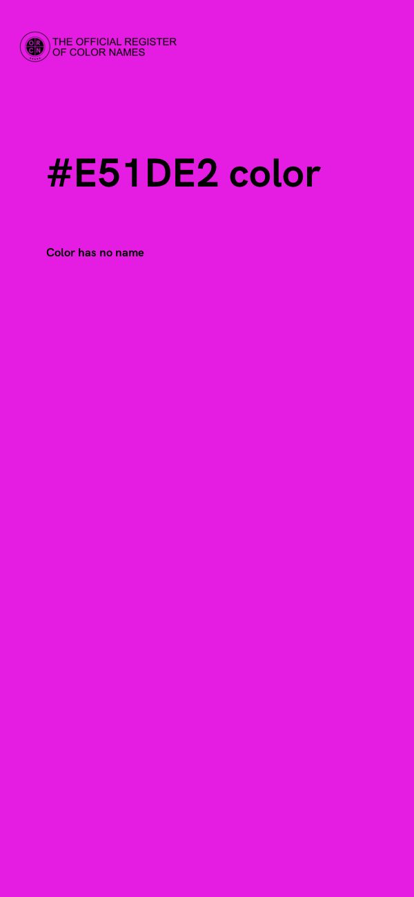 #E51DE2 color image