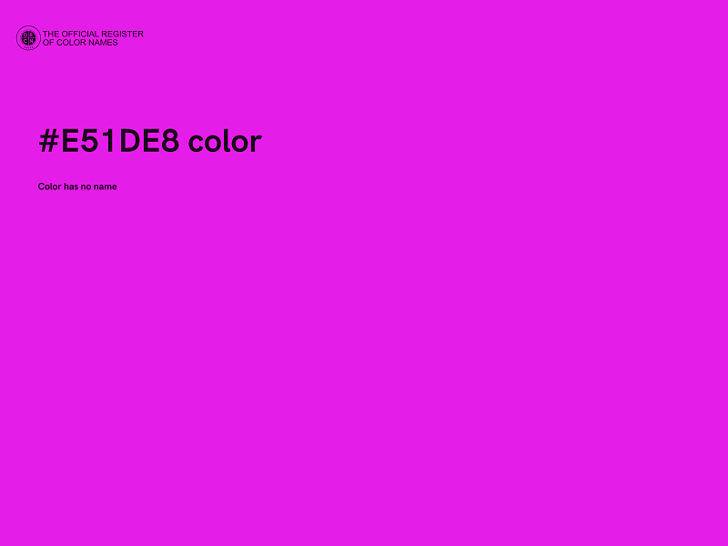 #E51DE8 color image