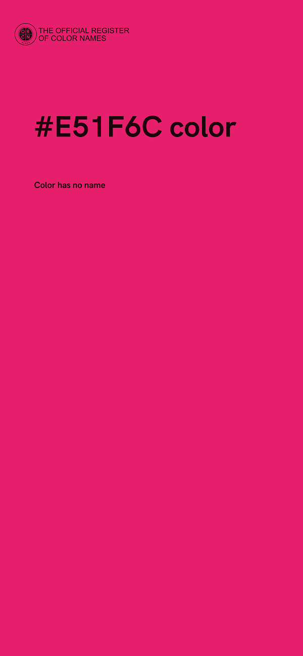 #E51F6C color image