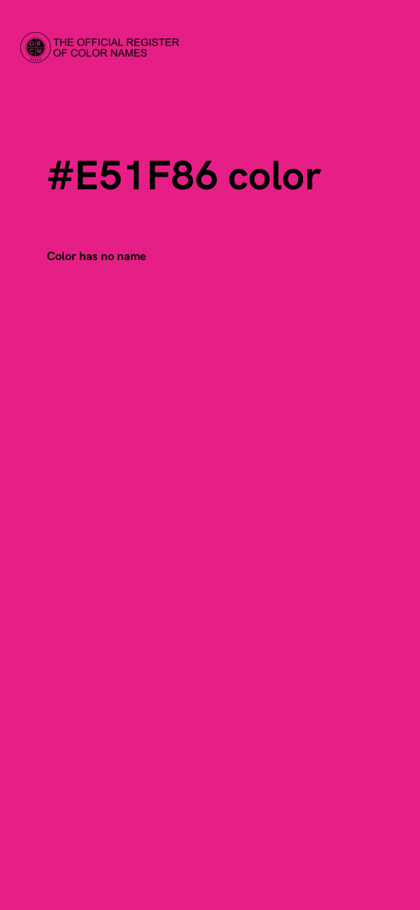 #E51F86 color image