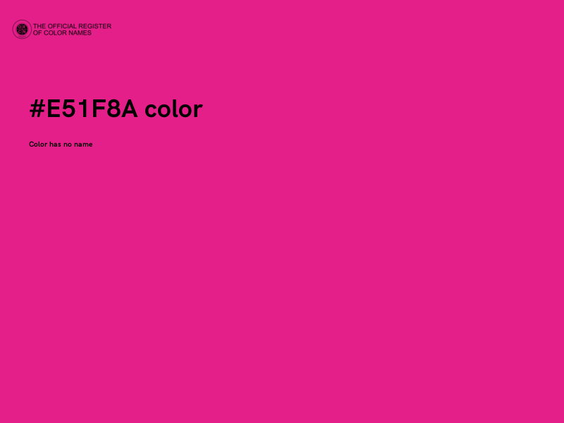 #E51F8A color image