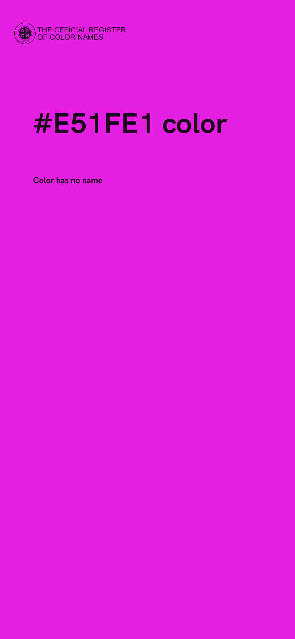#E51FE1 color image