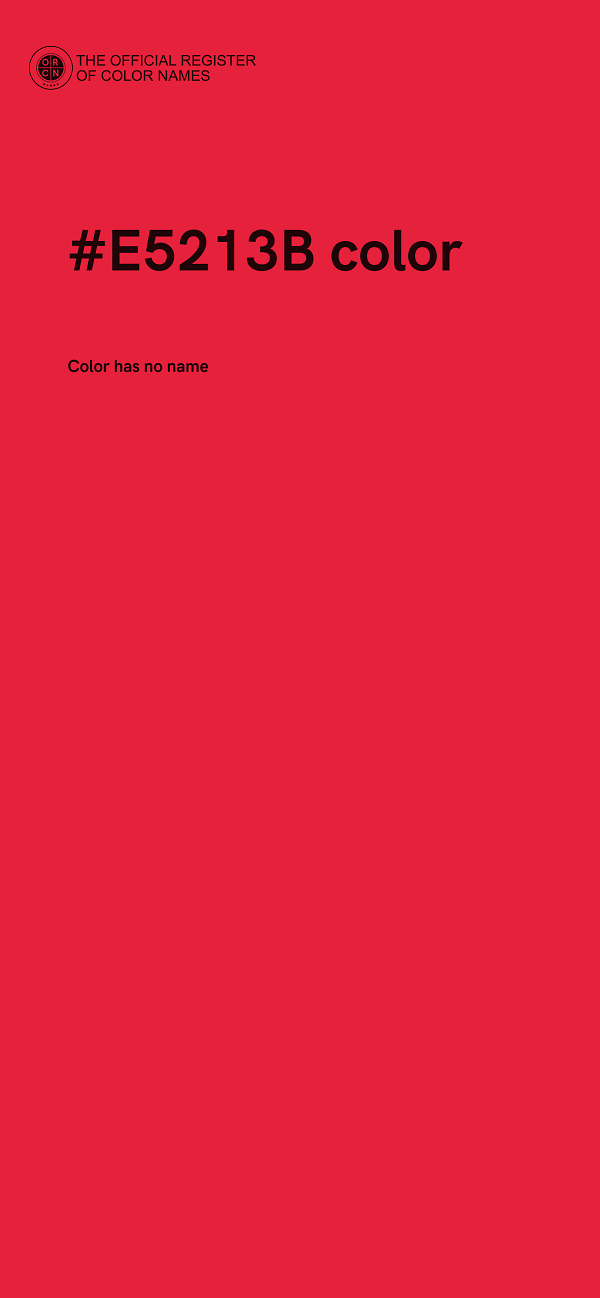 #E5213B color image