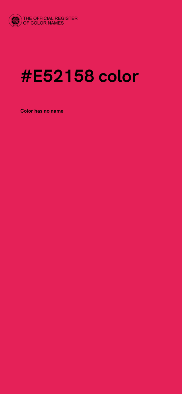 #E52158 color image
