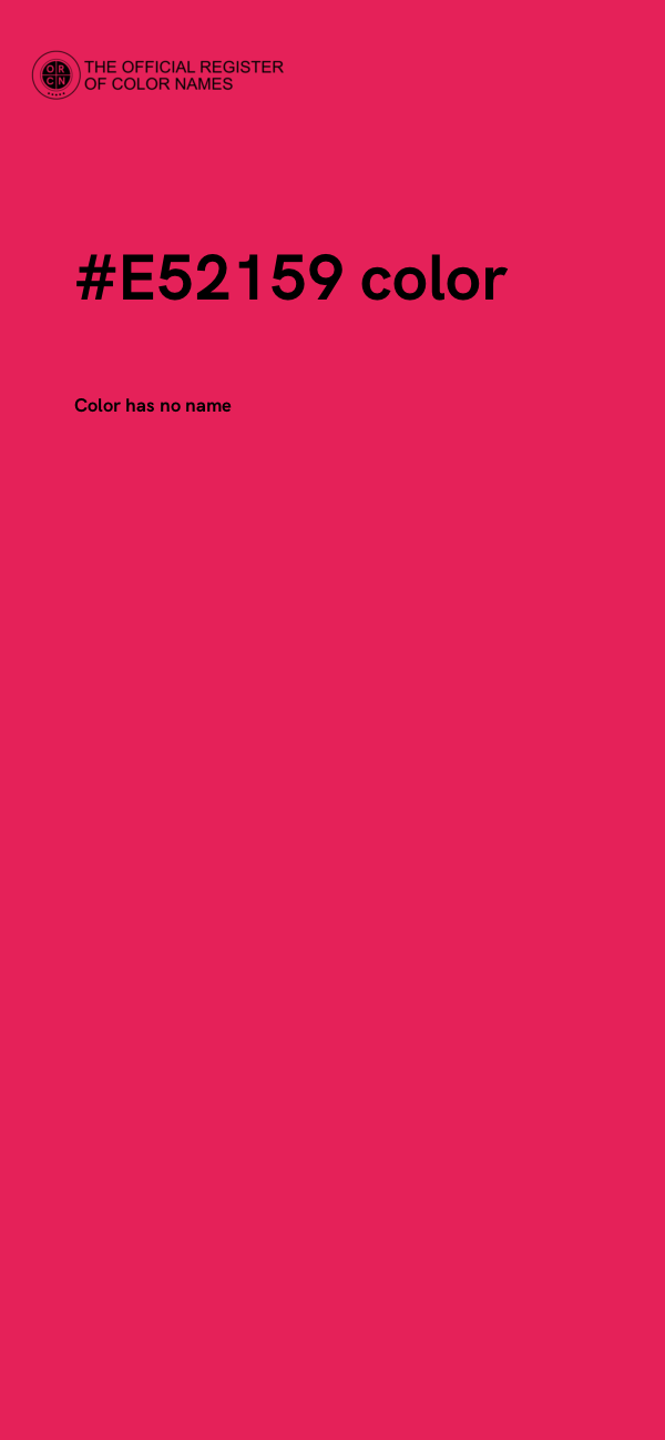 #E52159 color image