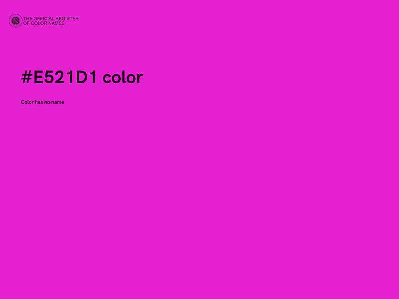 #E521D1 color image