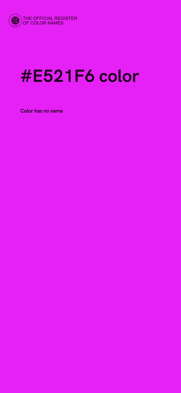 #E521F6 color image