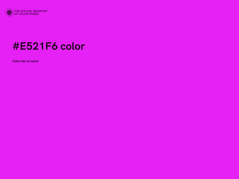 #E521F6 color image