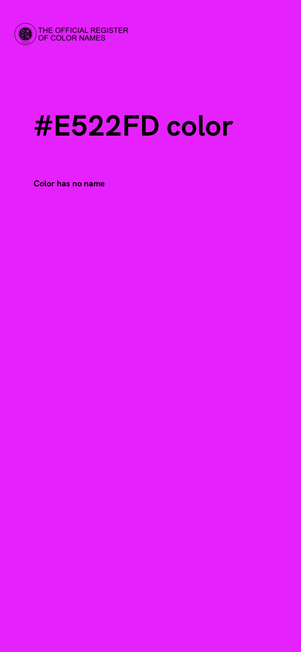 #E522FD color image