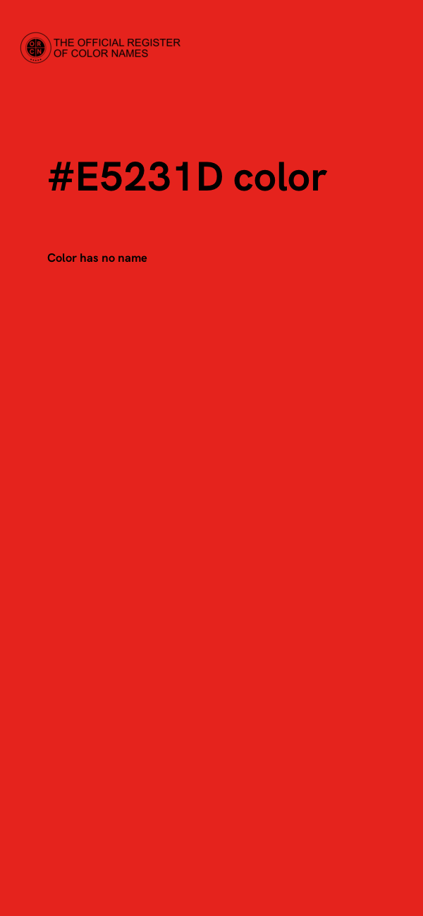 #E5231D color image